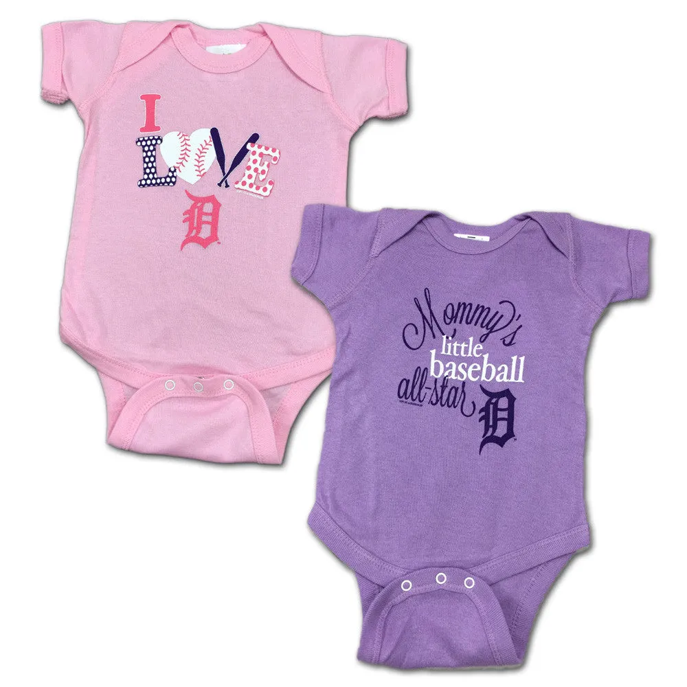 Tigers Mommy's Little Baseball Allstar 2-Pack