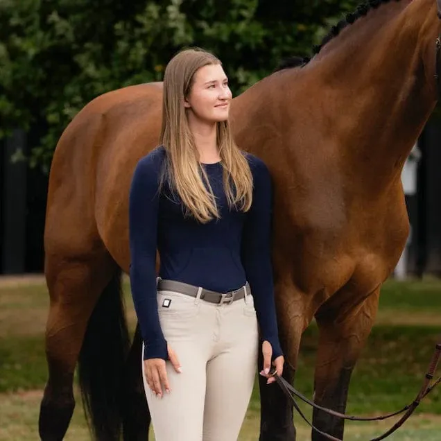 TKEQ- Kennedy Seamless Long Sleeve Shirt 2.0 (Navy)