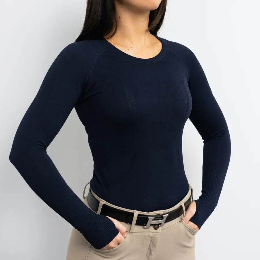 TKEQ- Kennedy Seamless Long Sleeve Shirt 2.0 (Navy)