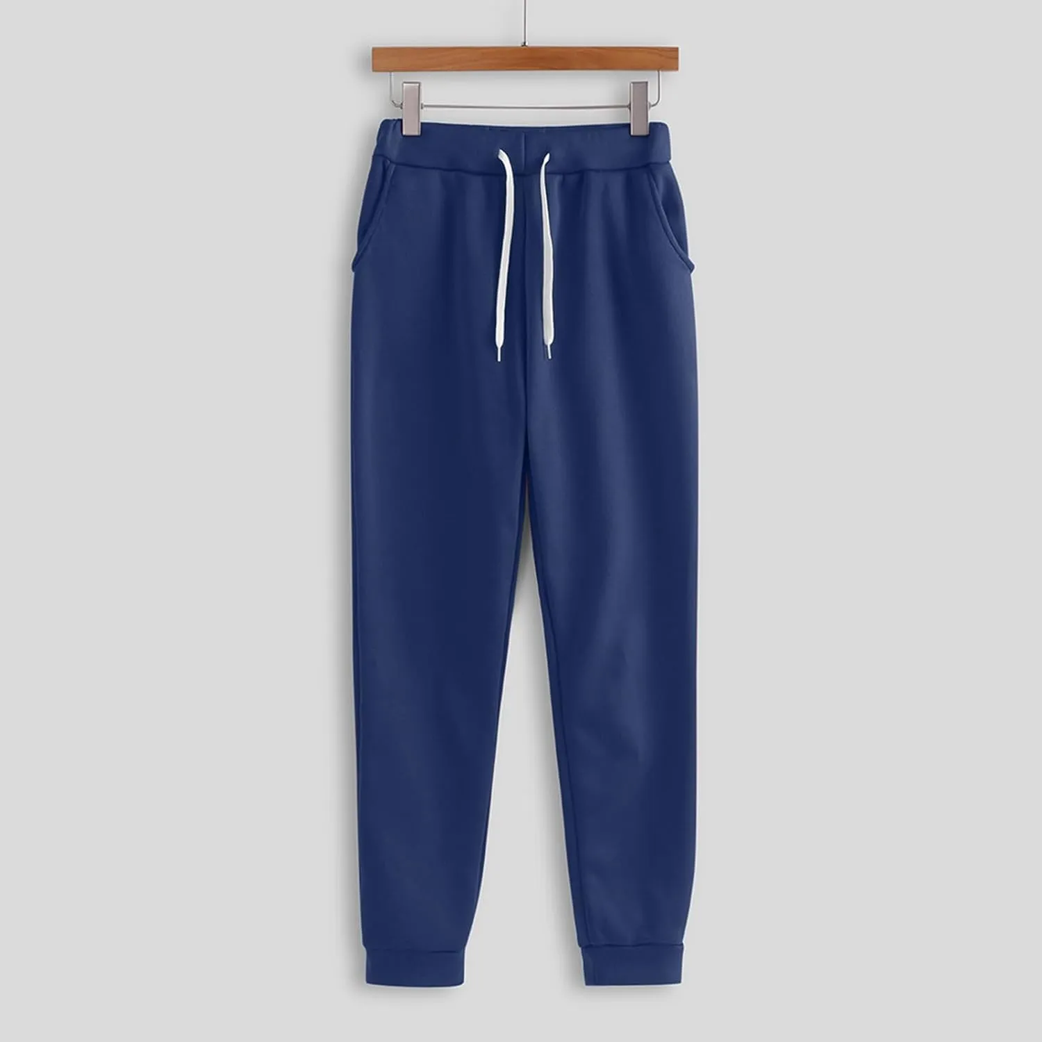 Two Piece Sets for Women Long Sleeve Crewneck Color Block Pants Sweatshirt and Wide Leg Sweatpant Outfits