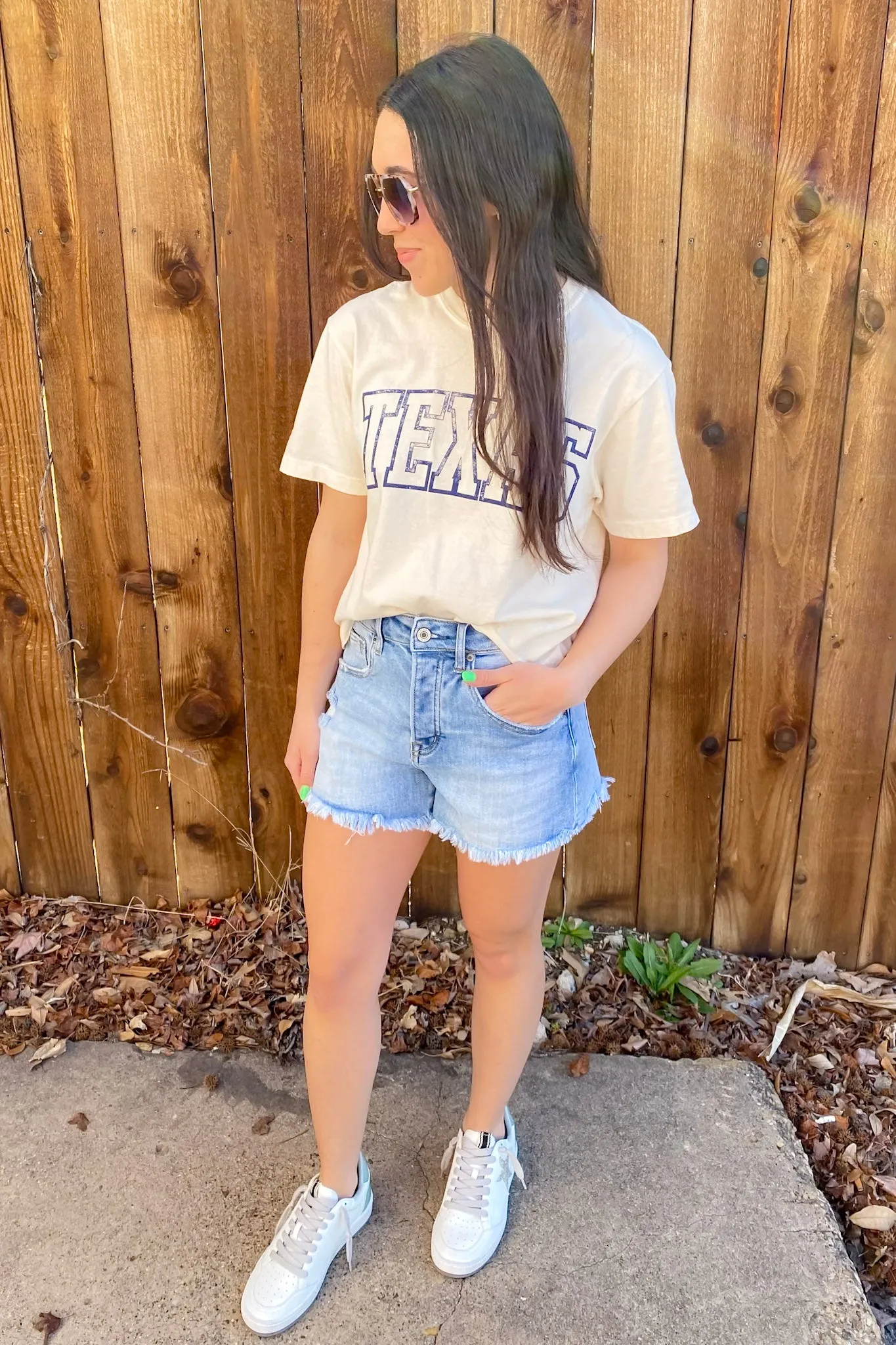 Very Azure Super High Distressed Denim Shorts by Mica