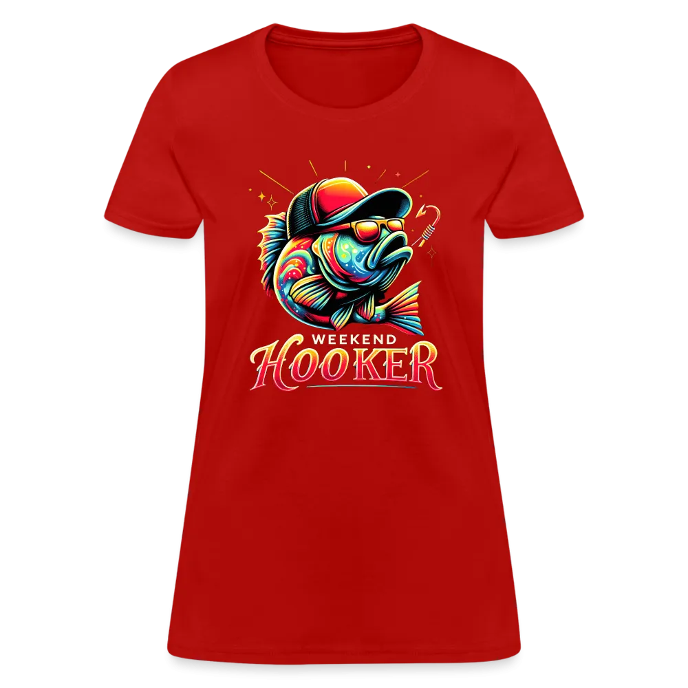 Weekend Hooker Fishing Women's Contoured T-Shirt