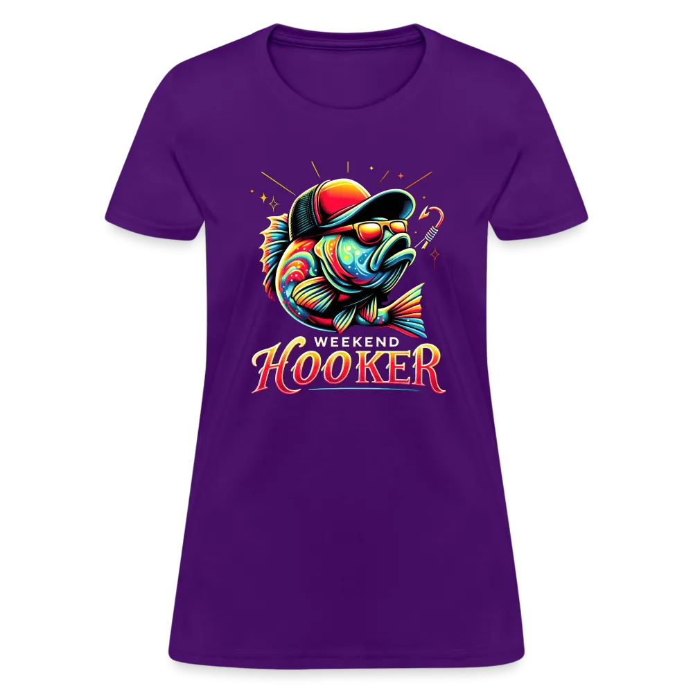 Weekend Hooker Fishing Women's Contoured T-Shirt