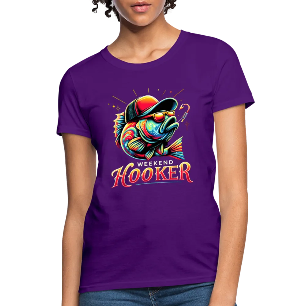 Weekend Hooker Fishing Women's Contoured T-Shirt