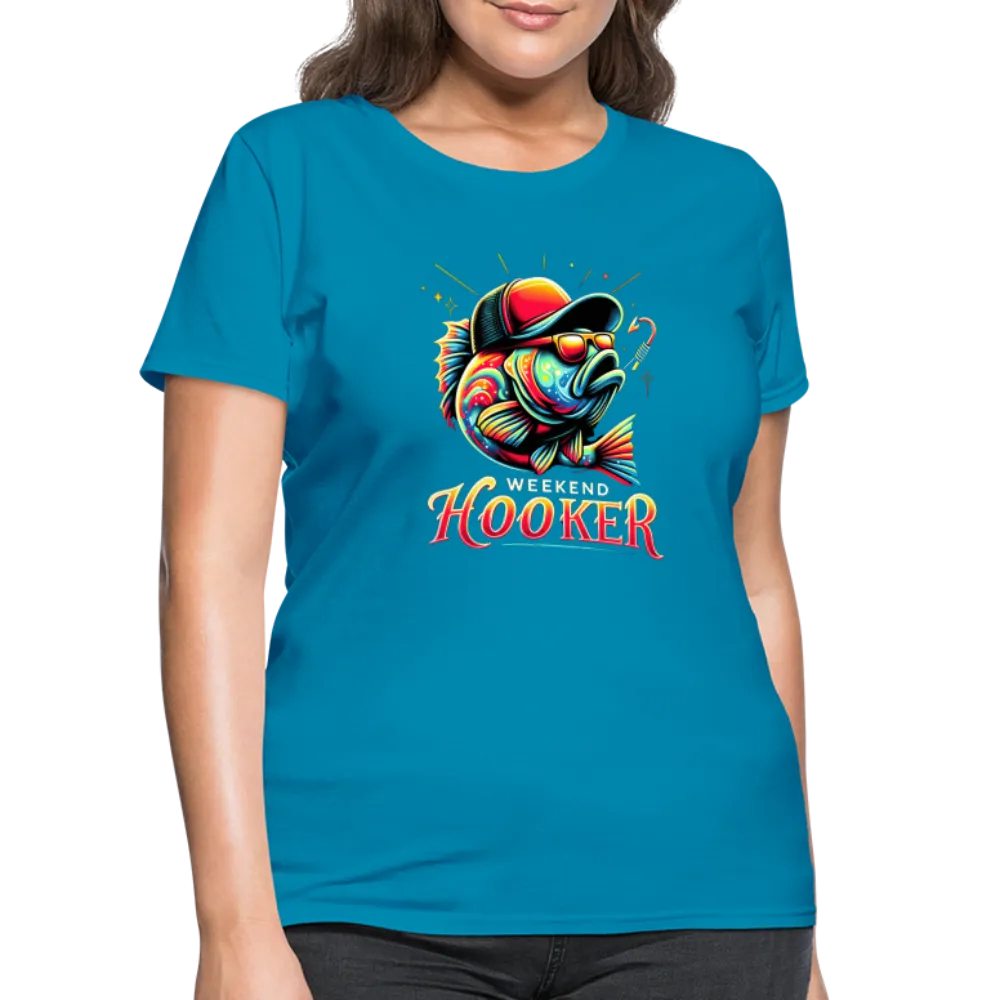 Weekend Hooker Fishing Women's Contoured T-Shirt