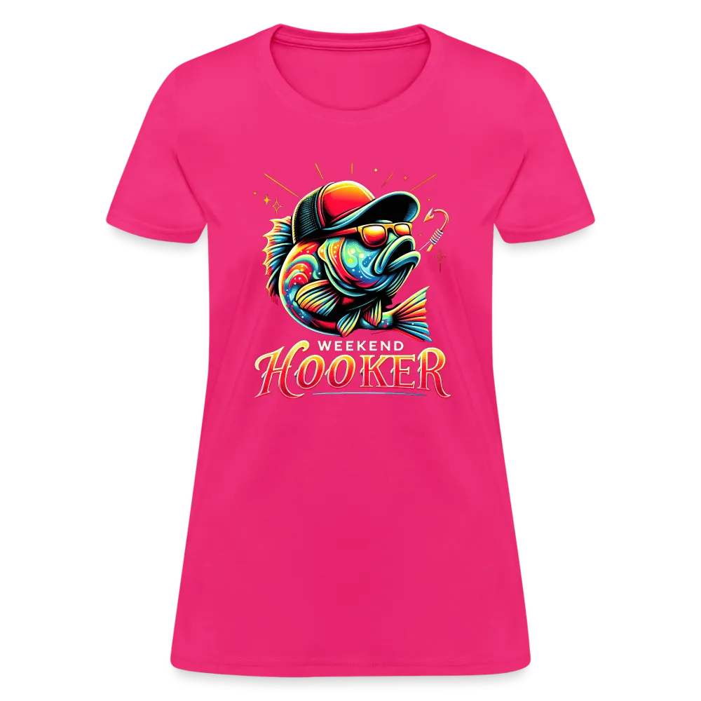 Weekend Hooker Fishing Women's Contoured T-Shirt