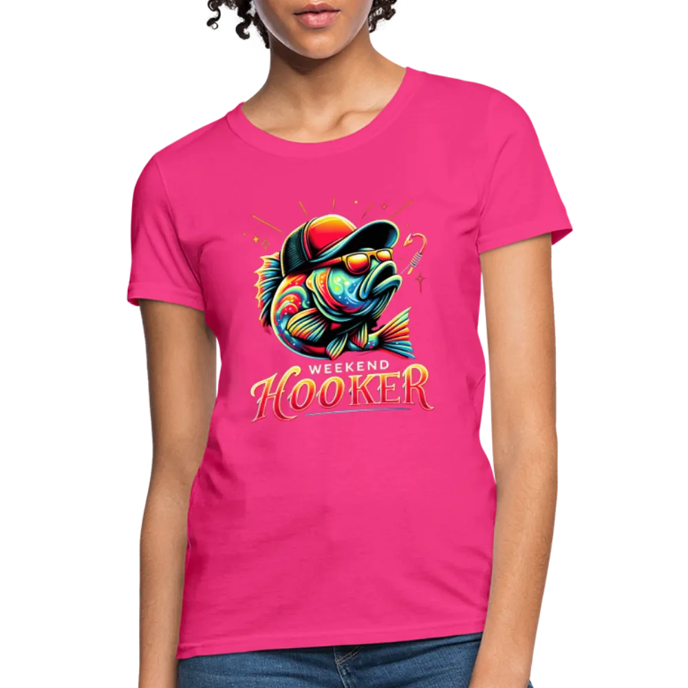 Weekend Hooker Fishing Women's Contoured T-Shirt