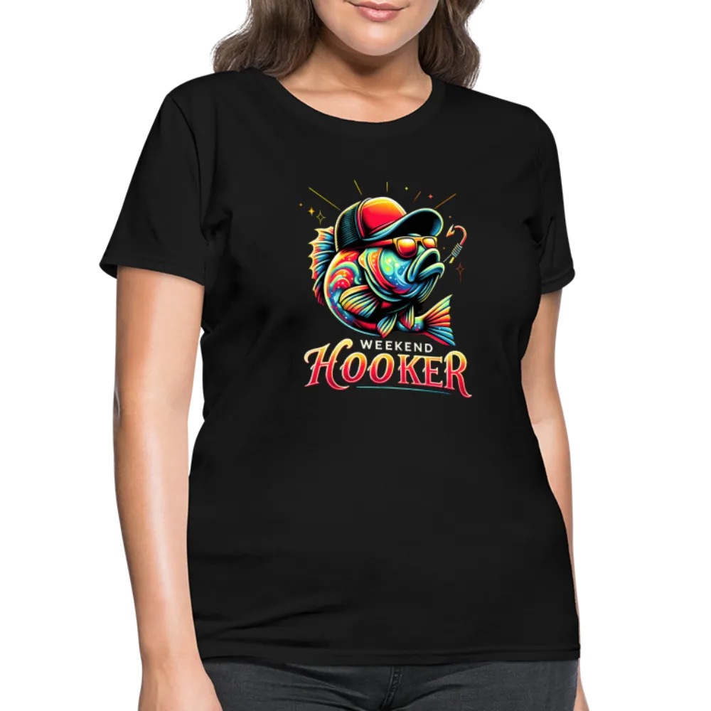 Weekend Hooker Fishing Women's Contoured T-Shirt