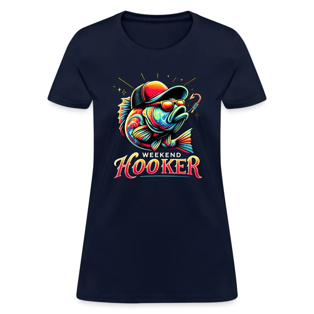 Weekend Hooker Fishing Women's Contoured T-Shirt
