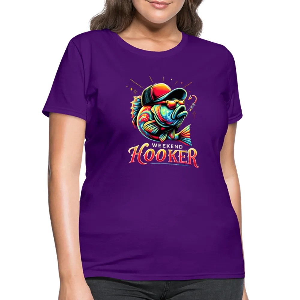 Weekend Hooker Fishing Women's Contoured T-Shirt