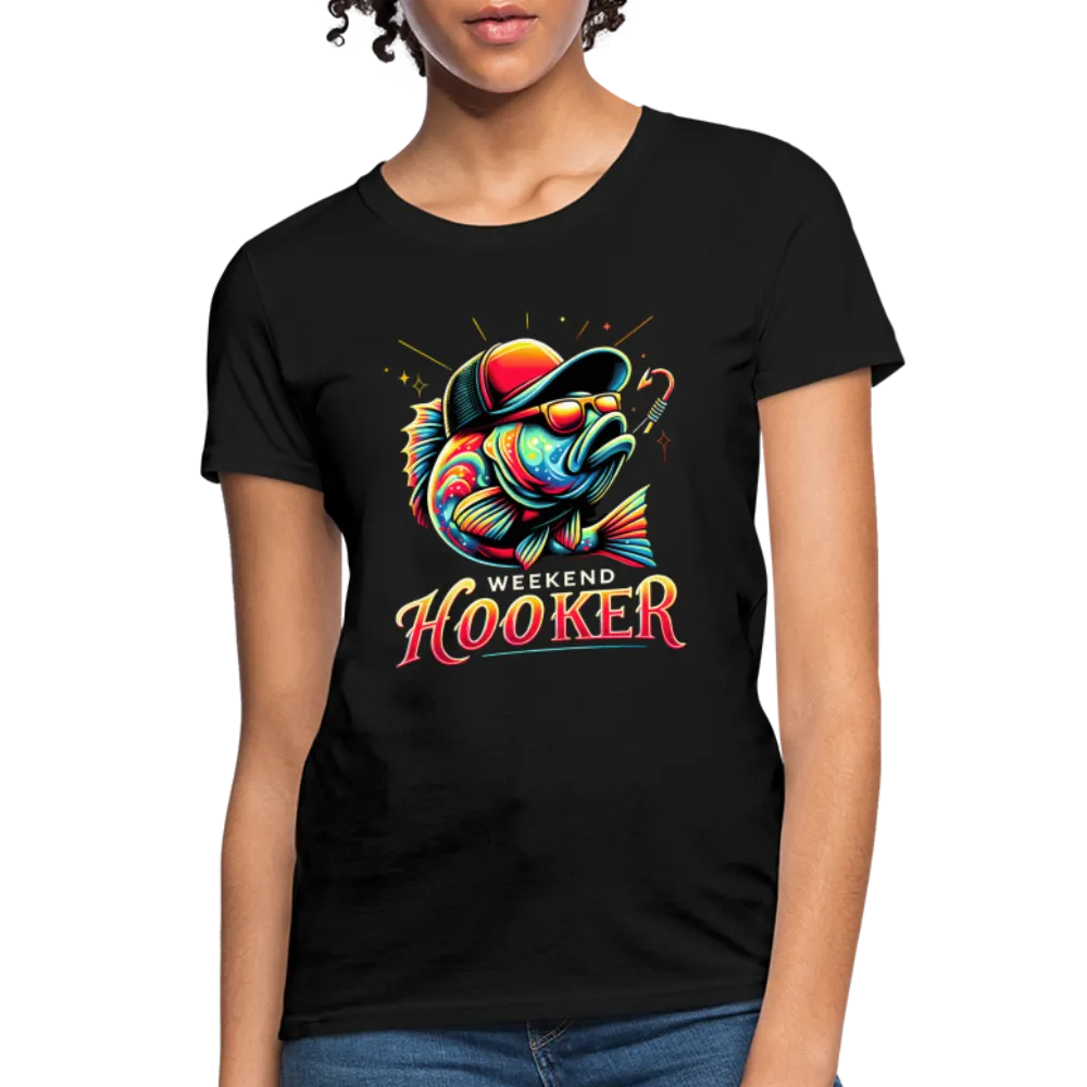Weekend Hooker Fishing Women's Contoured T-Shirt