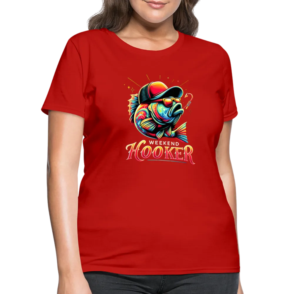 Weekend Hooker Fishing Women's Contoured T-Shirt