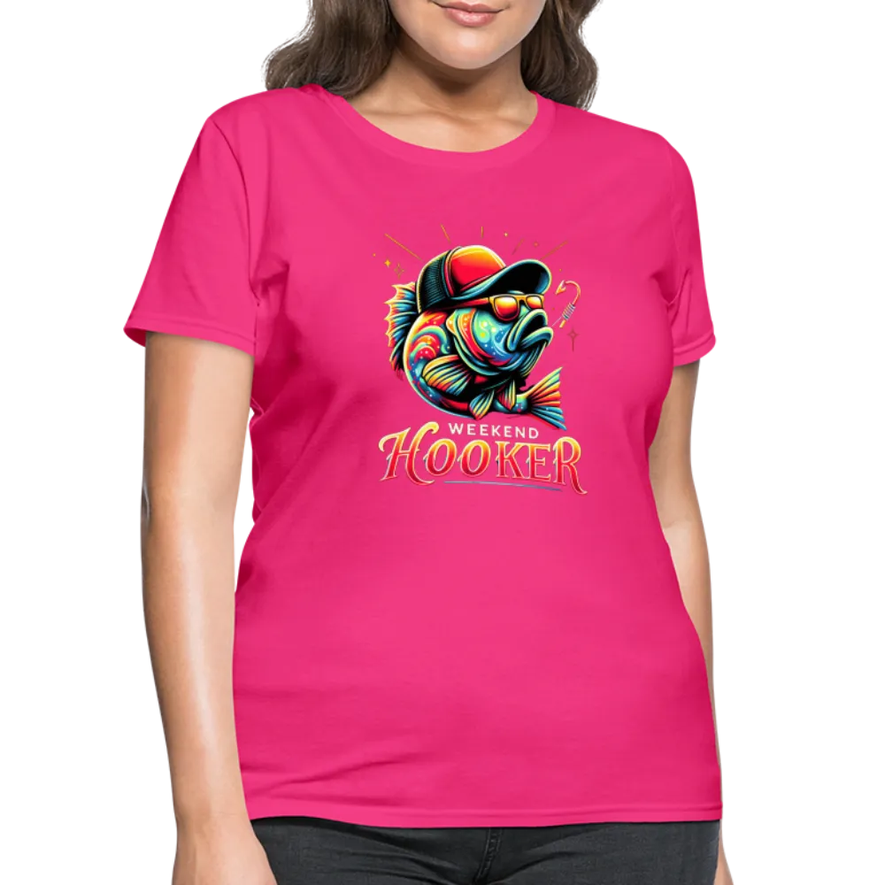 Weekend Hooker Fishing Women's Contoured T-Shirt
