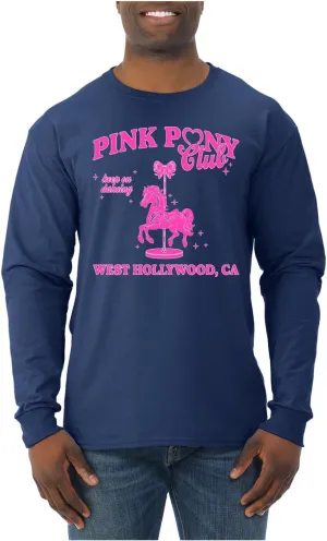 Wild Bobby Pink Pony Club West Hollywood California Logo | Fan Lyrics Music Concert Merch Pop Culture Shirt