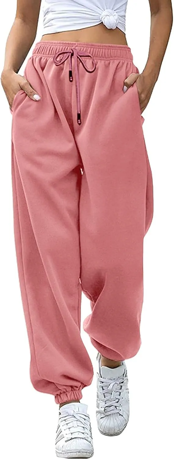 Women Cotton Linen Summer Letter Patched Palazzo Lounge Pants Elastic Waist Straight Loose Fit Palazzo Lounge