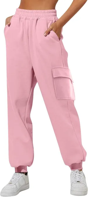 Women Linen Blend Summer Striped Palazzo Pants Elastic Waist Ankle Length Loose Fit Pants Trendy