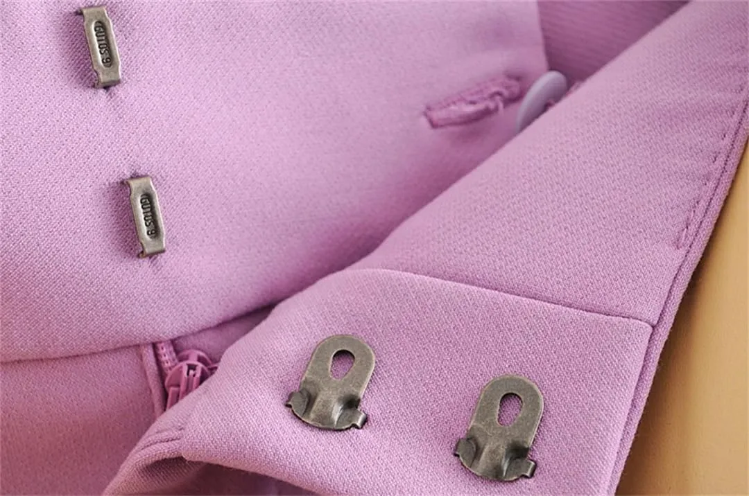 Women Vintage High Waist Pants Solid Zipper Pockets Office Lady Ankle Trousers with Belt