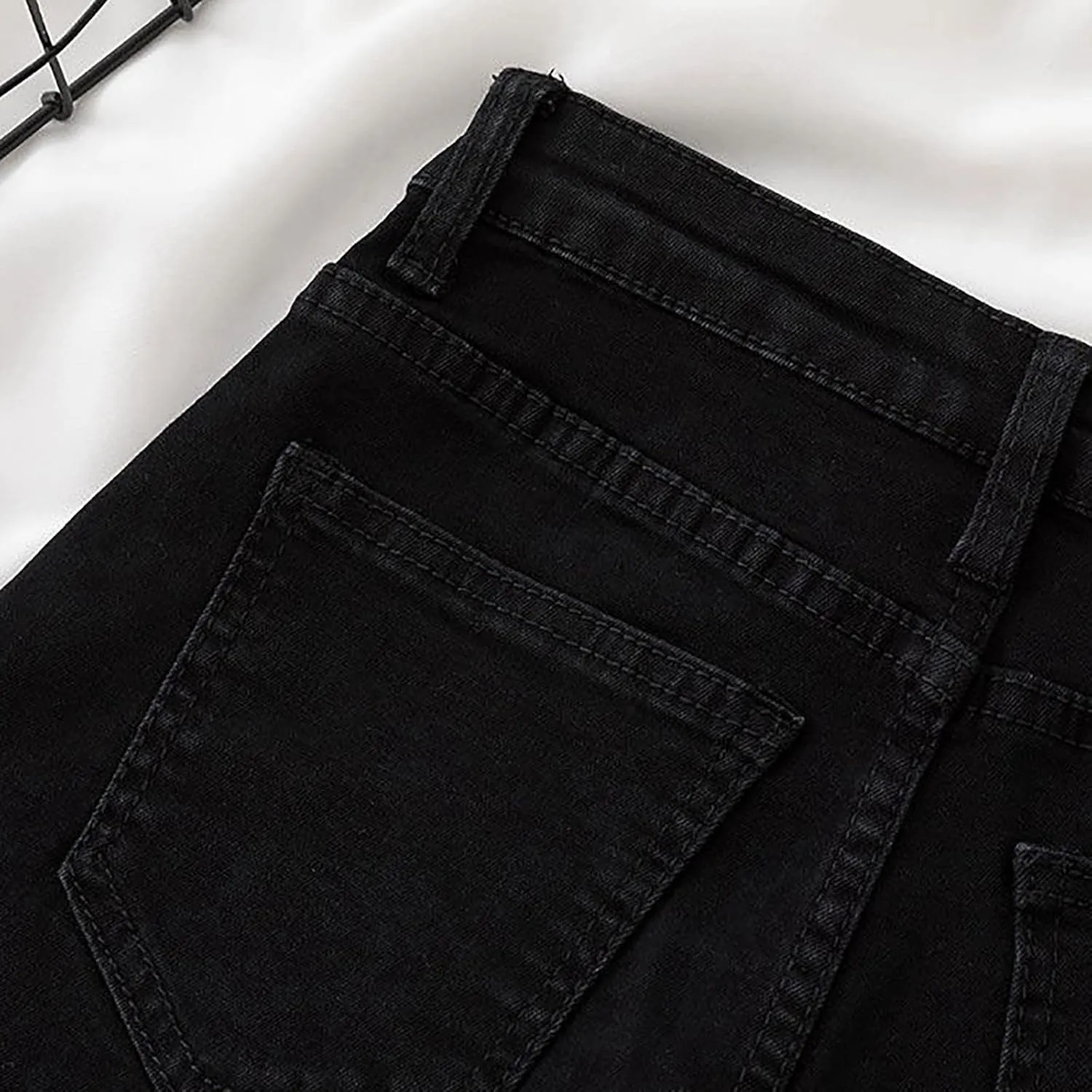 Women's A Line Wide-Leg Jean Shorts High Waisted Baggy Folded Hem Denim Shorts Comfy Loose Summer Beach Casual Short