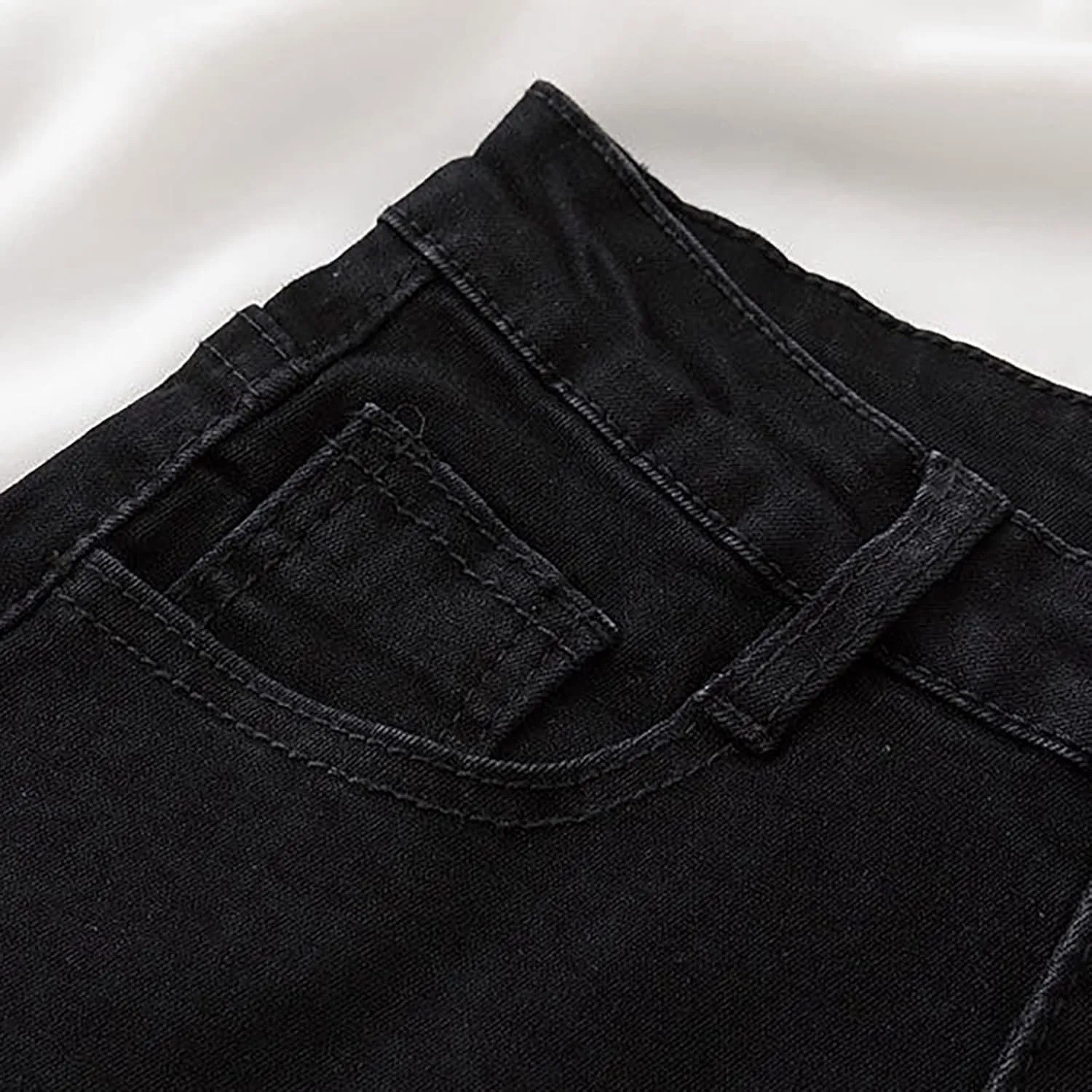 Women's A Line Wide-Leg Jean Shorts High Waisted Baggy Folded Hem Denim Shorts Comfy Loose Summer Beach Casual Short